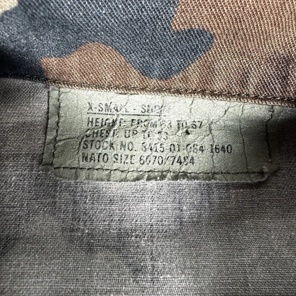 Vintage US Military Marine Corps Woodland Camo BDU Shirt‎ X-Small Regular Coat